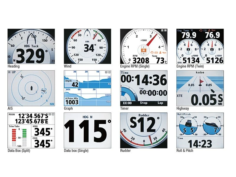Furuno F170 4.1'' Colour Multi Instrument N2K Display 3 Furuno F170 4.1'' Colour Multi Instrument N2K Display