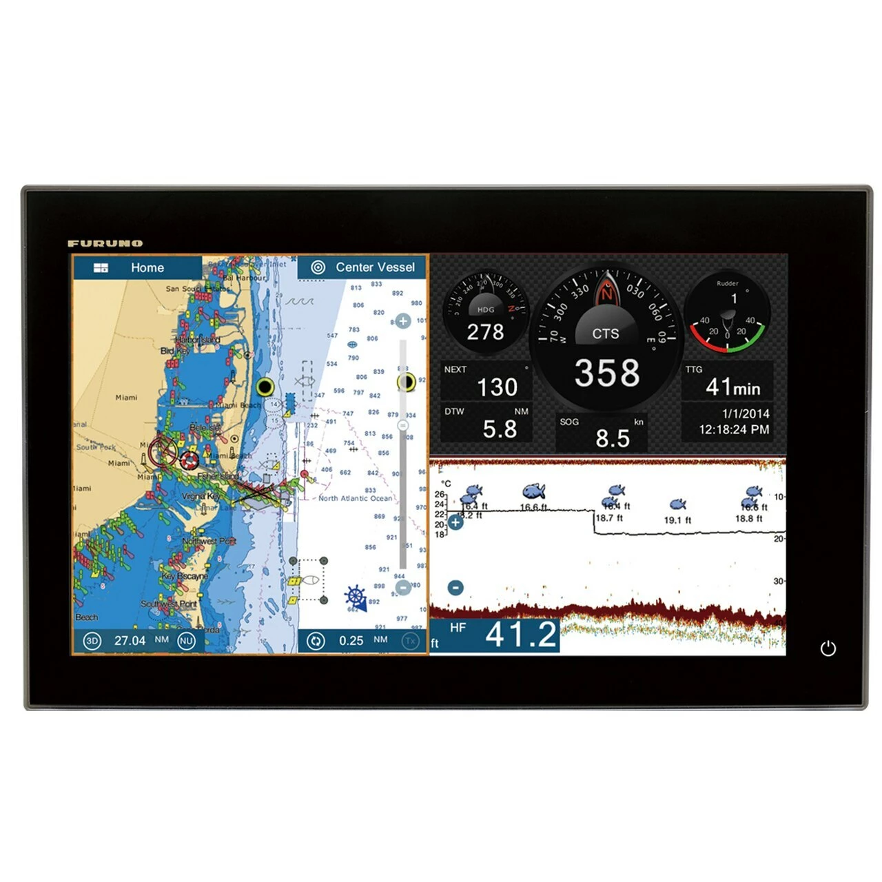 Furuno NavNet TZTouch2 12.1in GPS/Fishfinder P66 Package 3 Furuno NavNet TZTouch2 12.1in GPS/Fishfinder P66 Package